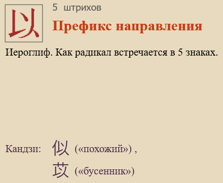 Префикс направления